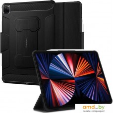 Чехол для планшета Spigen Rugged Armor Pro для iPad Pro 12.9 (2021) (черный)