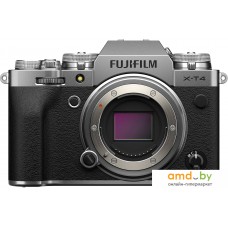 Беззеркальный фотоаппарат Fujifilm X-T4 Body (серебристый)