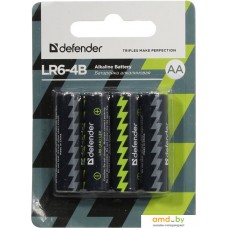 Батарейка Defender AA 4 шт LR6-4B