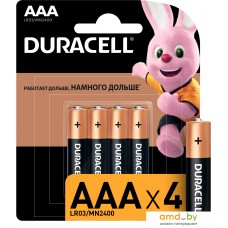 Батарейка DURACELL AAA LR03/MN2400 4 шт. LR03-4BL