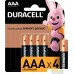 Батарейка DURACELL AAA LR03/MN2400 4 шт. LR03-4BL. Фото №1