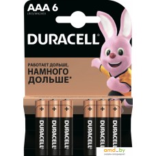 Батарейка DURACELL AAA LR03/MN2400 6 шт. LR03-6BL