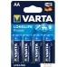 Батарейка Varta Longlife Power АА 4шт. Фото №1