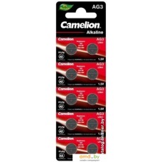 Батарейка Camelion AG3-BP10 Mercury Free 12811