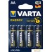 Батарейка Varta Energy LR6 AA Alkaline 04106213414 4 шт. Фото №1