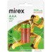 Аккумулятор Mirex AAA 1100mAh 2 шт HR03-11-E2. Фото №1