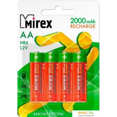 Аккумулятор Mirex AA 2000mAh 4 шт HR6-20-E4