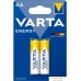 Батарейка Varta Energy LR6 AA Alkaline 4106101412 2 шт. Фото №1