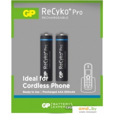 Аккумуляторы GP ReCyko+ Pro AAA 650 2 шт. GP65AAAHCPRO