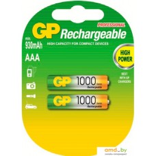 Аккумуляторы GP AAA 1000mAh 2 шт. [100AAAHC]