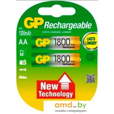 Аккумуляторы GP AA 1800mAh 2 шт. [180AAHC]