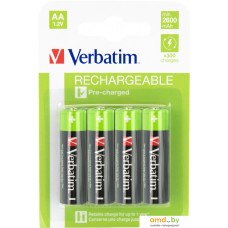 Аккумуляторы Verbatim AA 2600mAh 4 шт. 49941