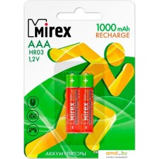 Аккумулятор Mirex AAA 1000mAh 2 шт HR03-10-E2