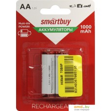 Аккумулятор SmartBuy AA 1000mAh 2 шт. SBBR-2A02BL1000