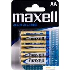 Батарейки Maxell Alkaline AA 4 шт (в блистере)