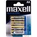 Батарейки Maxell Alkaline AA 4 шт (в блистере). Фото №1