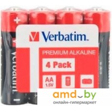 Батарейки Verbatim AA Premiim Alkaline 4 шт 49501