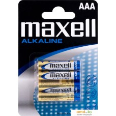 Батарейки Maxell Alkaline AAA 4 шт (в блистере)