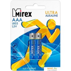 Батарейки Mirex Ultra Alkaline AAA 2 шт LR03-E2