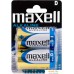 Батарейки Maxell Alkaline D 2 шт. Фото №1