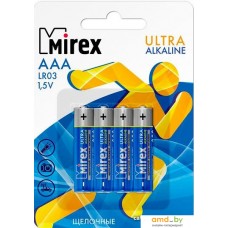 Батарейки Mirex Ultra Alkaline AAA 4 шт LR03-E4