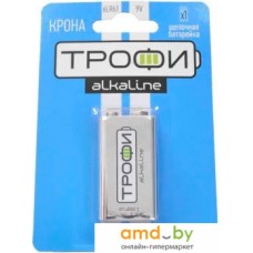 Батарейки Трофи Alkaline 9V 6LR61-1BL