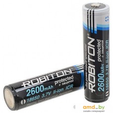 Аккумуляторы Robiton 18650 2600mAh с защитой [2.6/Li18650]