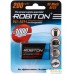 Аккумуляторы Robiton 9V 200MH9 BL1 200mAh 1шт. Фото №1