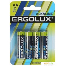 Батарейка Ergolux Alkaline LR6 (AA) 4шт