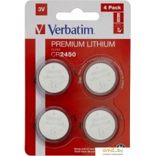 Батарейки Verbatim CR2450 Verbatim литиевая блистер 4 шт. 49535