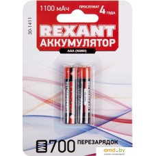 Аккумулятор Rexant AAA 1100mAh 2шт 30-1411