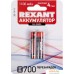 Аккумулятор Rexant AAA 1100mAh 2шт 30-1411. Фото №1