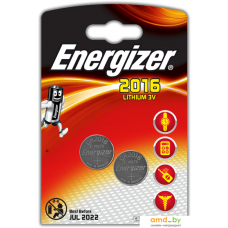 Батарейки Energizer Lithium CR2016 BL-2 3V 638711