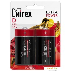 Батарейка Mirex Extra Power D 2 шт 23702-ER20-E2