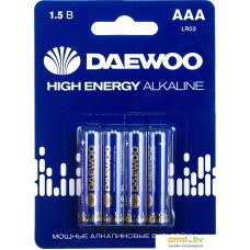 Батарейка Daewoo High Energy Alkaline AAA 4 шт. 5030381