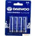Батарейка Daewoo High Energy Alkaline AA 4 шт. 5030329. Фото №1