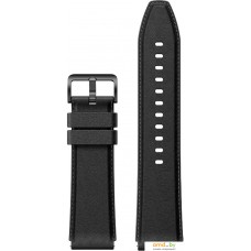 Ремешок Xiaomi Leather для Xiaomi Watch S1 (черный)