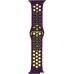 Ремешок Evolution AW40-SP01 для Apple Watch 38/40 мм (dark purple/fluo yellow). Фото №3