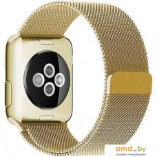 Браслет Rumi Milanese loop металлический для Apple Watch 42/44/45mm (золотистый)