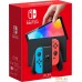 Игровая приставка Nintendo Switch OLED (черный, с неоновыми Joy-Con). Фото №1