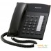 Проводной телефон Panasonic KX-TS2382UAB (черный). Фото №1