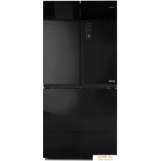 Четырёхдверный холодильник CENTEK CT-1756 NF Black Glass