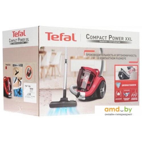 Пылесос compact power xxl tw4881ea. Пылесос с контейнером Tefal Compact Power XXL tw4853ea.