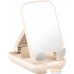 Подставка Baseus Seashell Series Phone Stand (с зеркалом, бежевый). Фото №1