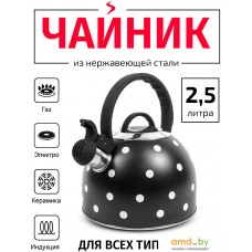 Чайник со свистком TimA WTK135BLK