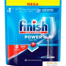 Таблетки для посудомоечной машины Finish All in 1 Powerball Power (100 шт)