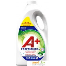 Гель для стирки A+ Professional White для белого белья (5 л)