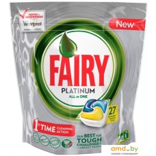 Таблетки для посудомоечной машины Fairy Platinum Lemon All in 1 (27 шт)