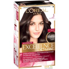 Крем-краска для волос L'Oreal Excellence 3.0 Темно-каштановый