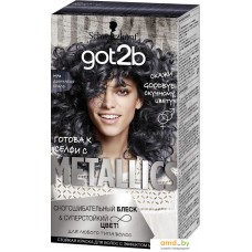 Крем-краска для волос Schwarzkopf Got2b Metallics M73 дымчатая сталь